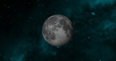 Full Moon background / The Moon is an astronomical body that orbits planet Earth and is Earth's only permanent natural satellite.