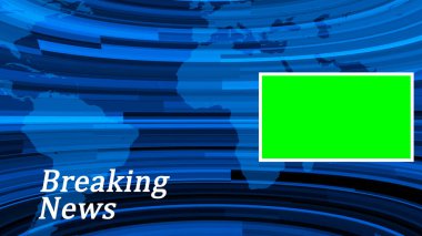 Breaking news popular techy background with green screen. news background 4k.