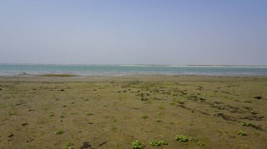 Blue water of Barwon River at Barwon Heads in Geelong, Australia