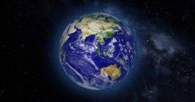 Earth Globe America, high resolution image. 3d illustration Solar System Earth Planet.