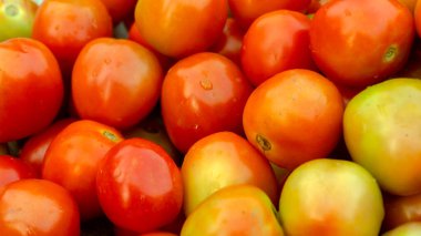 Tomato orange tomatoes vegetable fresh. Texture backgound of fresh tomatoes.