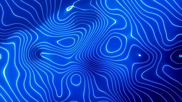 Shiny liquid line glowing. Glowing shiny line blue color wave abstract background.