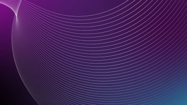 Illustration colorful neon line glow on black background. futuristic particle wave abstract background.