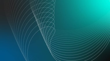 Artistic movement of geometric line. geometric simple line.