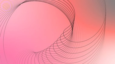 Artistic movement of geometric line. geometric simple line.