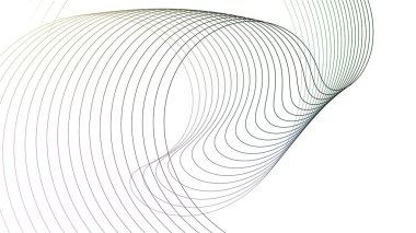 Artistic movement of geometric line. geometric simple line.