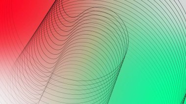 Artistic movement of geometric line. geometric simple line.