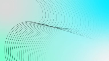 Artistic movement of geometric line. geometric simple line.