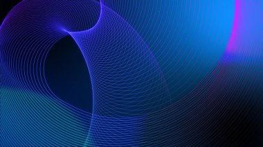 Abstract wave wireframe element background. Stylized line art wavy pattern. Curved wave line digital background.