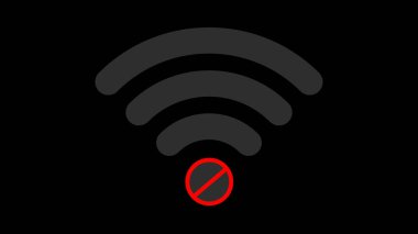 2d mobile phone showing weak signal. low signal wi-fi.