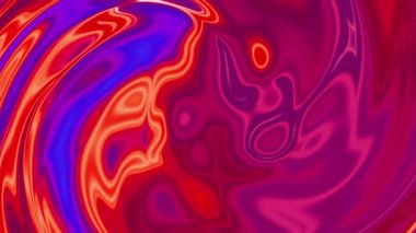 Pembe yüzeyin soyut sıvı animasyonu. Dalgalı pembe ve mor arka plan videosu. Akış animasyonu arka plan. Soyut sıvı hareket dalga .4k