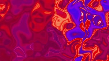 Pembe yüzeyin soyut sıvı animasyonu. Dalgalı pembe ve mor arka plan videosu. Akış animasyonu arka plan. Soyut sıvı hareket dalga .4k