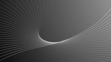 Renkli gradyan arka planı olan sanatsal geometrik çizgi. Soyut sarmal geometrik çizgiler. Dönme girdabı çizgileri animasyonu. Soyut geometrik çizgi animasyonu. 4k