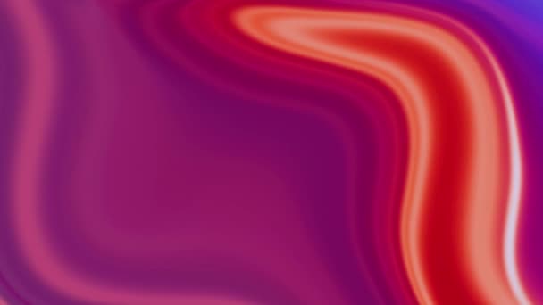 粉红表面的流体动画 波纹粉色和紫色背景视频 流动动画背景 抽象液体运动波动 — 图库视频影像
