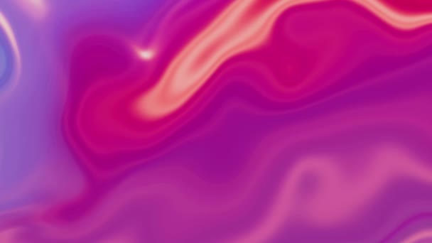 Абстрактная Жидкостная Анимация Розовой Поверхности Волнистый Розовый Фиолетовый Фоновое Видео — стоковое видео
