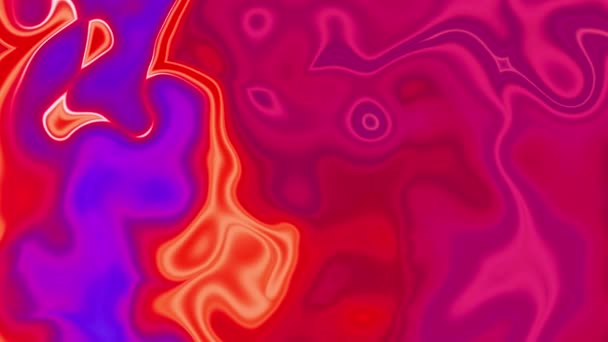 Абстрактна Рідка Анімація Рожевої Поверхні Хвилястий Рожевий Фіолетовий Фон Відео — стокове відео