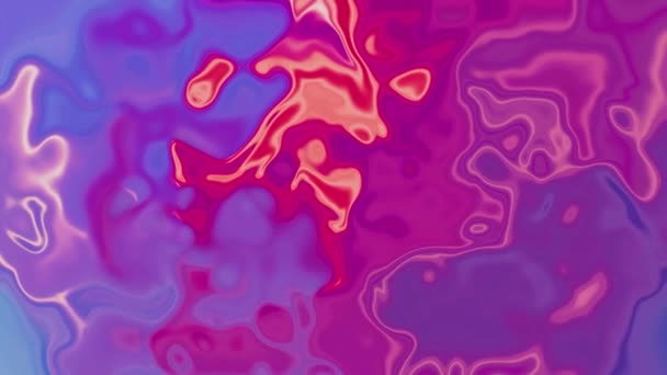 Абстрактна Рідка Анімація Рожевої Поверхні Хвилястий Рожевий Фіолетовий Фон Відео — стокове відео