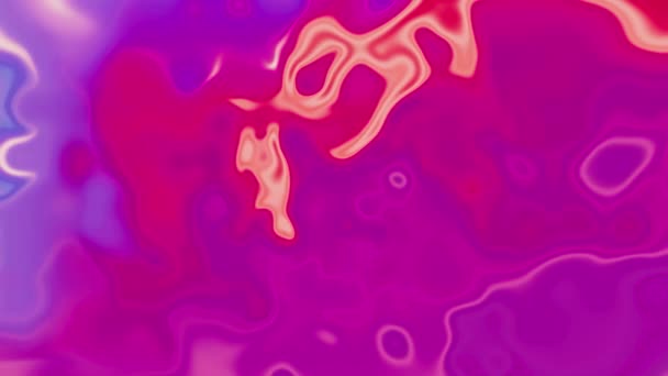 Abstraktní Tekutá Animace Růžového Povrchu Vlnité Růžové Fialové Pozadí Videa — Stock video