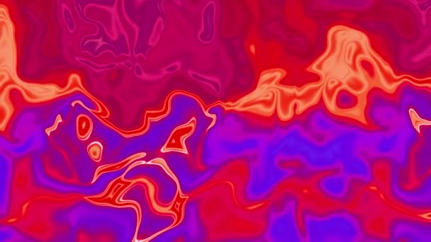 Animação Fluida Abstrata Superfície Rosa Ondulado Rosa Roxo Vídeo Fundo — Vídeo de Stock