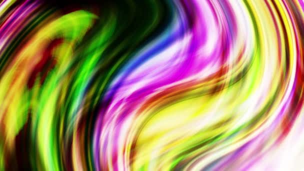 Αφηρημένο Πολύχρωμο Φόντο Μικτή Κίνηση Χρώμα Αφηρημένο Φόντο Κύματα Βαθμιδωτό — Αρχείο Βίντεο