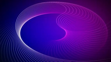 Renkli gradyan arka planı olan sanatsal geometrik çizgi. Soyut sarmal geometrik çizgiler. Dönme girdabı çizgileri animasyonu. Soyut geometrik çizgi animasyonu. 4k