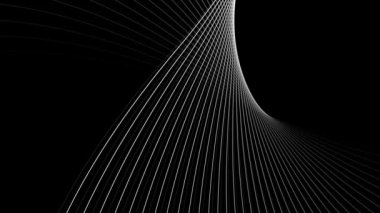 Renkli gradyan arka planı olan sanatsal geometrik çizgi. Soyut sarmal geometrik çizgiler. Dönme girdabı çizgileri animasyonu. Soyut geometrik çizgi animasyonu. 4k