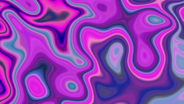 Абстрактный Красочный Волнистый Фон Анимированное Абстрактное Движение Жидкости Абстрактный Жидкий — стоковое видео