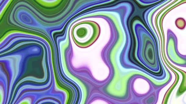 Fondo Ondulado Colorido Abstracto Movimiento Líquido Fluido Abstracto Animado Abstracto — Vídeo de stock