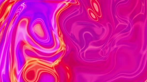Fondo Ondulado Colorido Abstracto Movimiento Líquido Fluido Abstracto Animado Abstracto — Vídeos de Stock