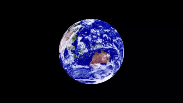 Piękna Ziemska Planeta Krążąca Galaktyce Obrót Ziemi Koncepcja Wideo — Wideo stockowe
