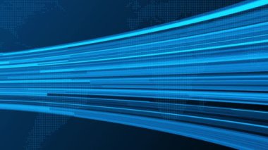 Arkaplan döngüsü, dijital dünya flaş haber stüdyoları haber bülteni için arka plan. 4k