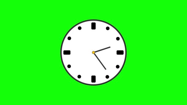 Часы Быстро Закрываются Другом Фоне Часы Идут Быстро Часы Циферблата — стоковое видео