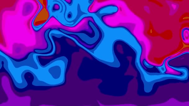 Płynąca Ciecz Abstrakcyjny Klasyczny Płyn Farba Art Wave Tekstura Fala — Wideo stockowe