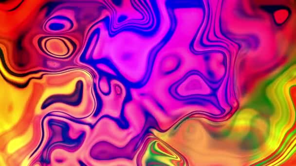 Fließende Flüssigkeit Abstraktes Klassisches Fluid Paint Art Wave Textur Liquid — Stockvideo