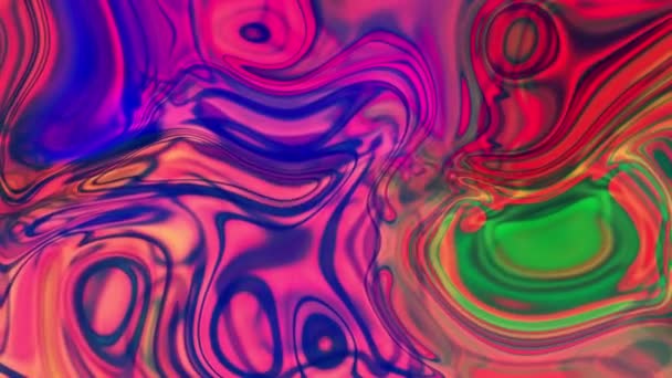 Fluido Flujo Líquido Abstracto Clásico Fluido Pintura Arte Onda Textura — Vídeo de stock