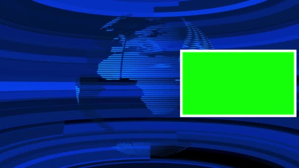 Фон Новостной Студии Newsroom Background Идеальный Backdrop Любого Зеленого Экрана — стоковое видео