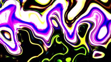 Fütüristik sıvı animasyon arka plan hareketi. Renkli sıvı animasyon, modaya uygun sıvı dalgalı arka plan 45 'liği.