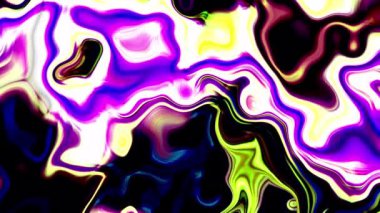 Fütüristik sıvı animasyon arka plan hareketi. Renkli sıvı animasyon, modaya uygun sıvı dalgalı arka plan 45 'liği.