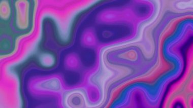 Renkli sıvı animasyonunun soyut arkaplanı. Renkli modaya uygun sıvı dalgalı arka plan 45 'liği