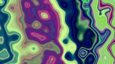 Renkli sıvı animasyonunun soyut arkaplanı. Renkli modaya uygun sıvı dalgalı arka plan 45 'liği