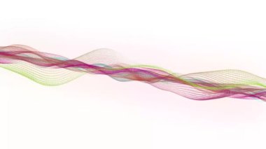 Çizgiler soyut canlandırılmış arkaplan, renkli çizgileri olan beyaz arkaplan döngüsel canlandırma olarak görünür ve kaybolur.