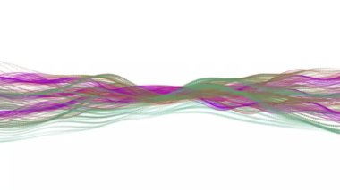 Çizgiler soyut canlandırılmış arkaplan, renkli çizgileri olan beyaz arkaplan döngüsel canlandırma olarak görünür ve kaybolur.