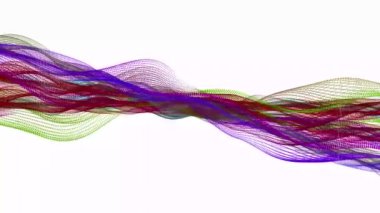 Çizgiler soyut canlandırılmış arkaplan, renkli çizgileri olan beyaz arkaplan döngüsel canlandırma olarak görünür ve kaybolur.