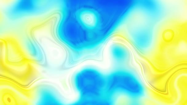 动画彩色波纹平滑墙 概念多色液体模式 波纹反射面背景 — 图库视频影像