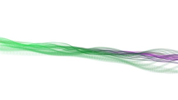 Абстрактный Бесшовный Цикл Сетки Светящийся Синий Красный Фиолетовый Точка Футуристические — стоковое видео