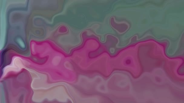Рожевий Колір Модний Рідкий Хвилястий Фон Абстрактний Фон Барвиста Хвиляста — стокове відео
