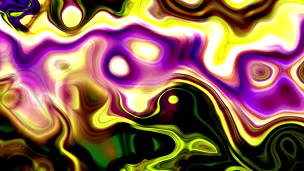 未来的な液体アニメーションの背景動作 カラフルな液体アニメーショントレンディな液体の波の背景 — ストック動画