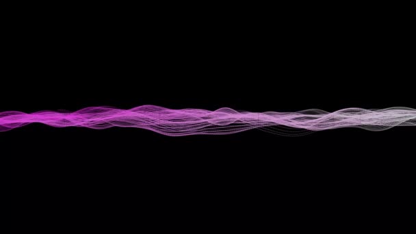 Animatie Gekleurde Lijnen Als Abstracte Geanimeerde Achtergrond Zwarte Achtergrond Met — Stockvideo