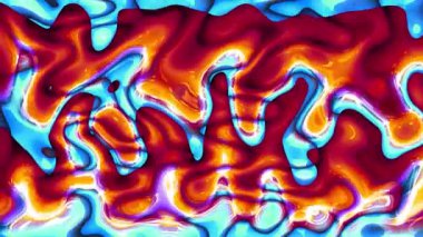 Su dalgaları, dalgalar, su dalgaları, mermer, renkli mermer sıvı dalgaların soyut arkaplanı. Güzel sıvı sanat 3D Soyut Tasarım Renkli mermer video. 4K