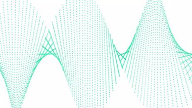 Canlandırılmış renkli gelecek 3D mavi arka planda dönen DNA 'nın dönüşümlü animasyonu. Genetik kavram.